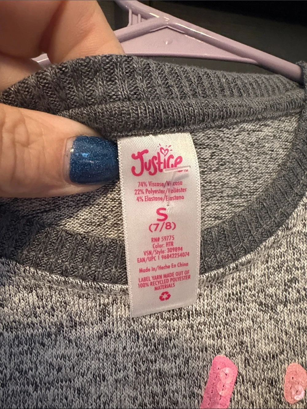 Justice soft gray